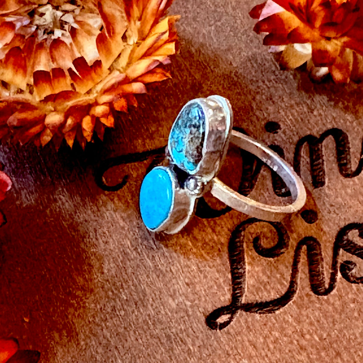 Sierra Nevada Two Stone Ring // Size 6.5 // Chicory & Sage