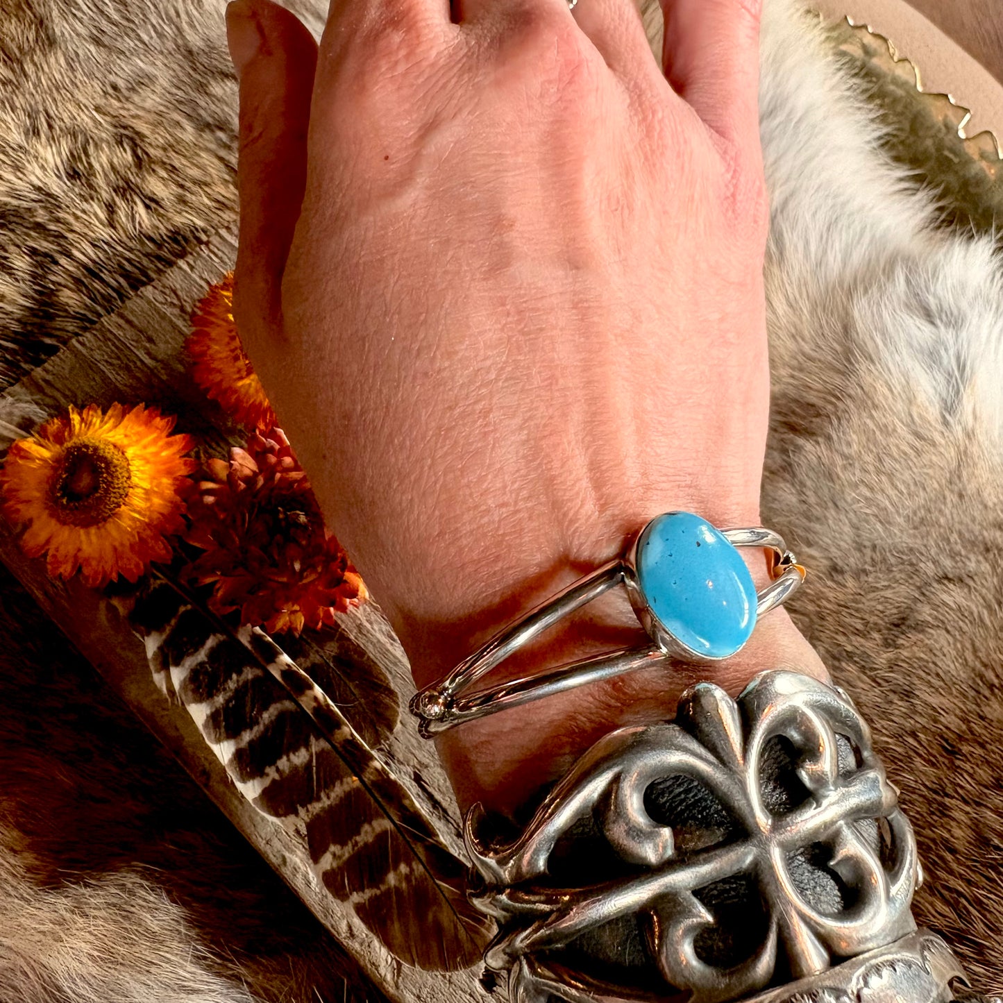 Eugene Gruber Turquoise Cuff // Navajo