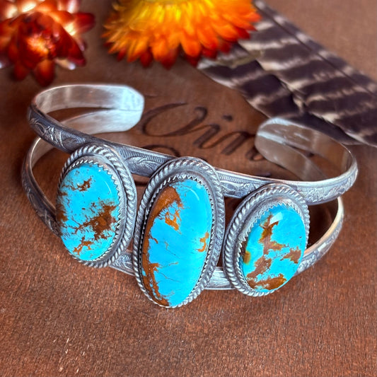 Kings Manassa Triple Stone Cuff