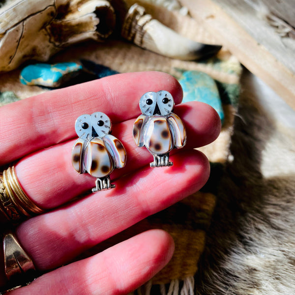 Regina Kallestewa Owl Earrings