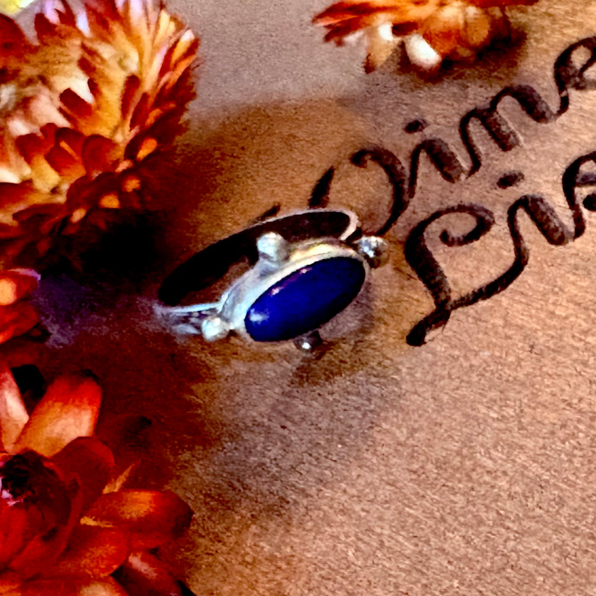 Lapis Lazuli Stone Ring // Size 8 // Chicory & Sage