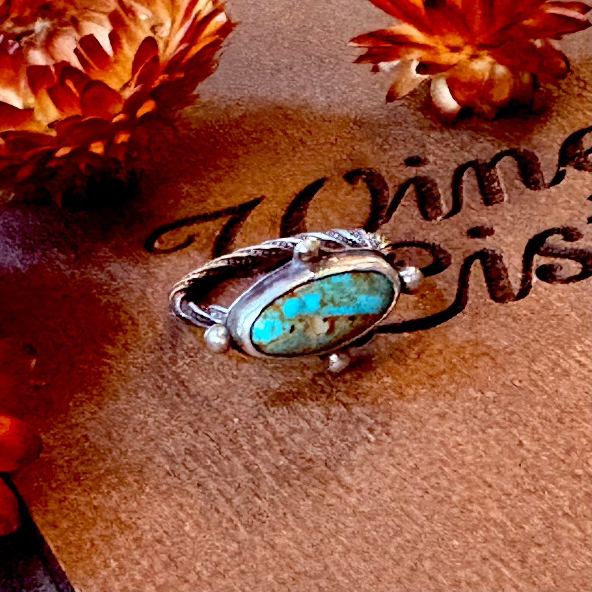 Carico Lake Turquoise Stone Ring // Size 7 // Chicory & Sage