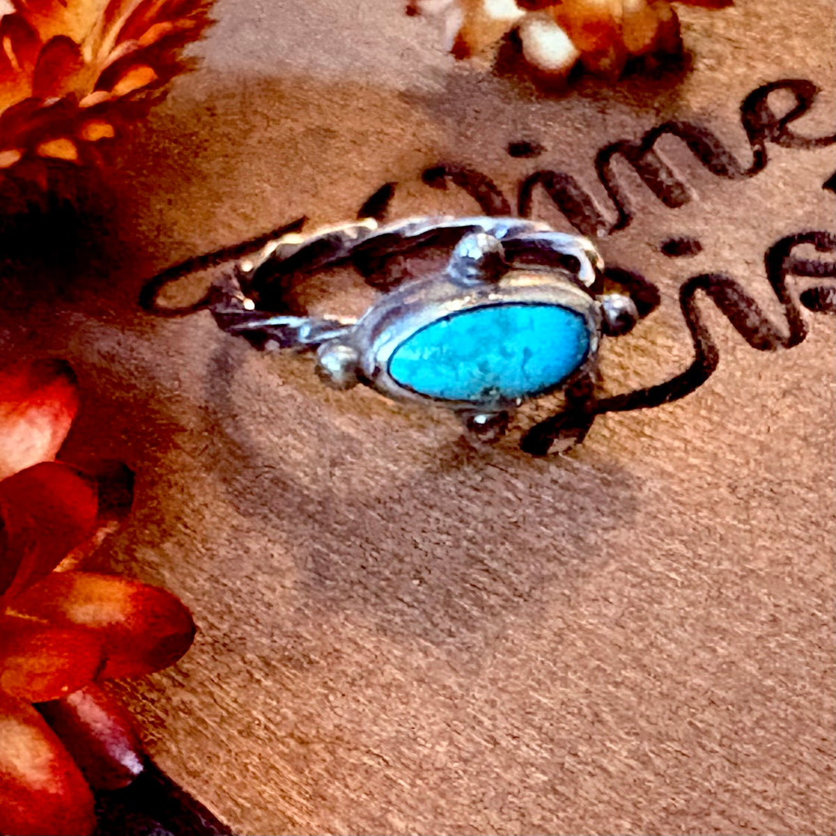 Kingman Turquoise Stone Ring // Size 9 // Chicory & Sage