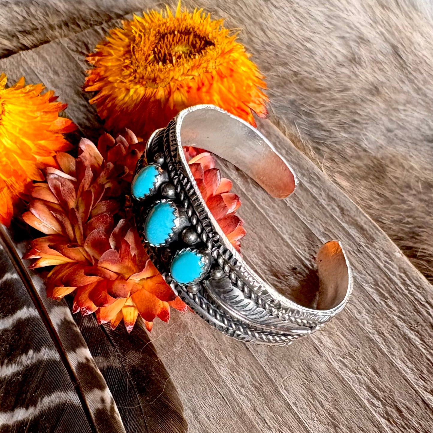 Betty Begay Turquoise Baby Bracelet // Diné