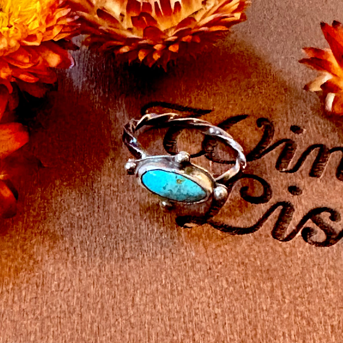 Kingman Turquoise Stone Ring // Size 9 // Chicory & Sage