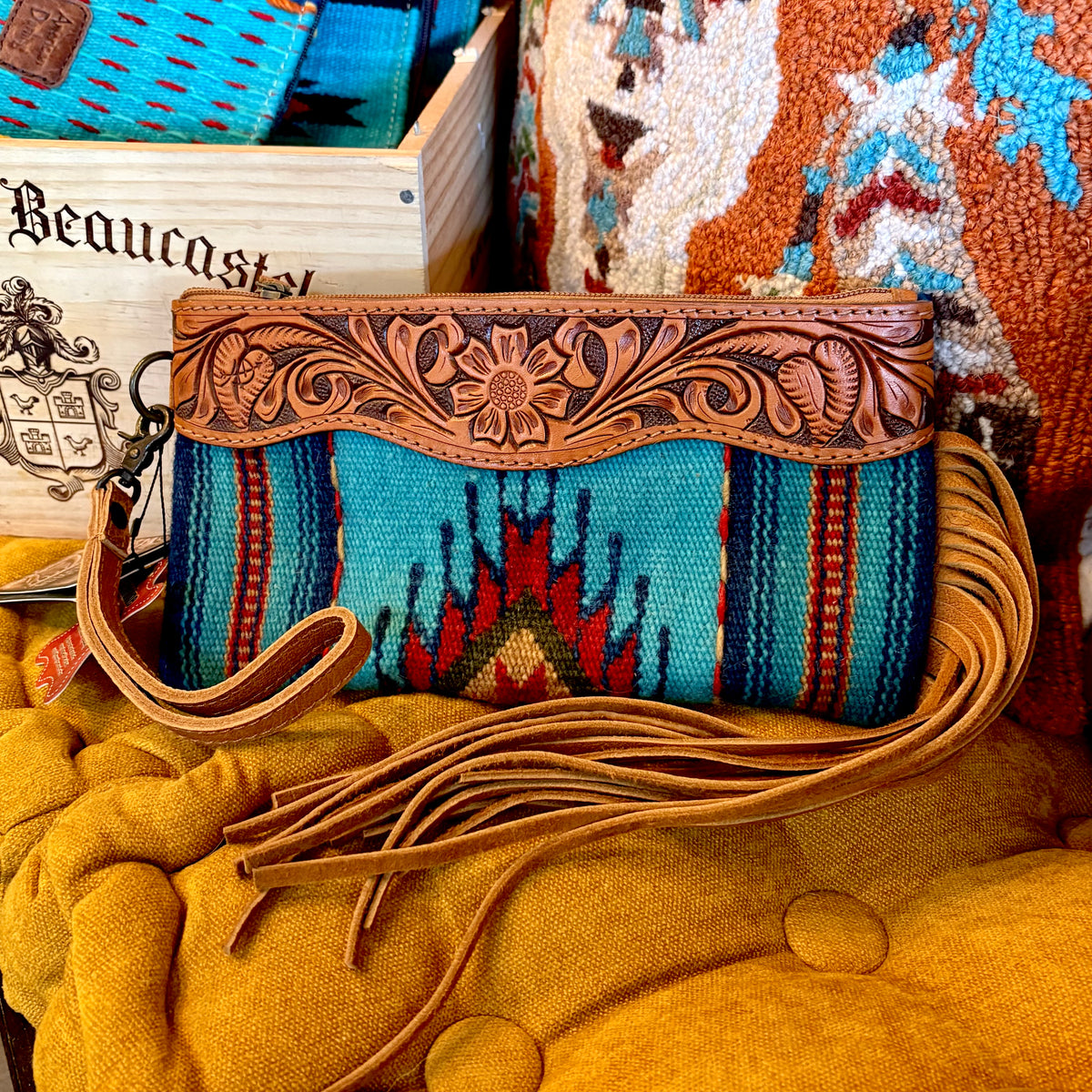 American Darling Clutch with Leather // Style B