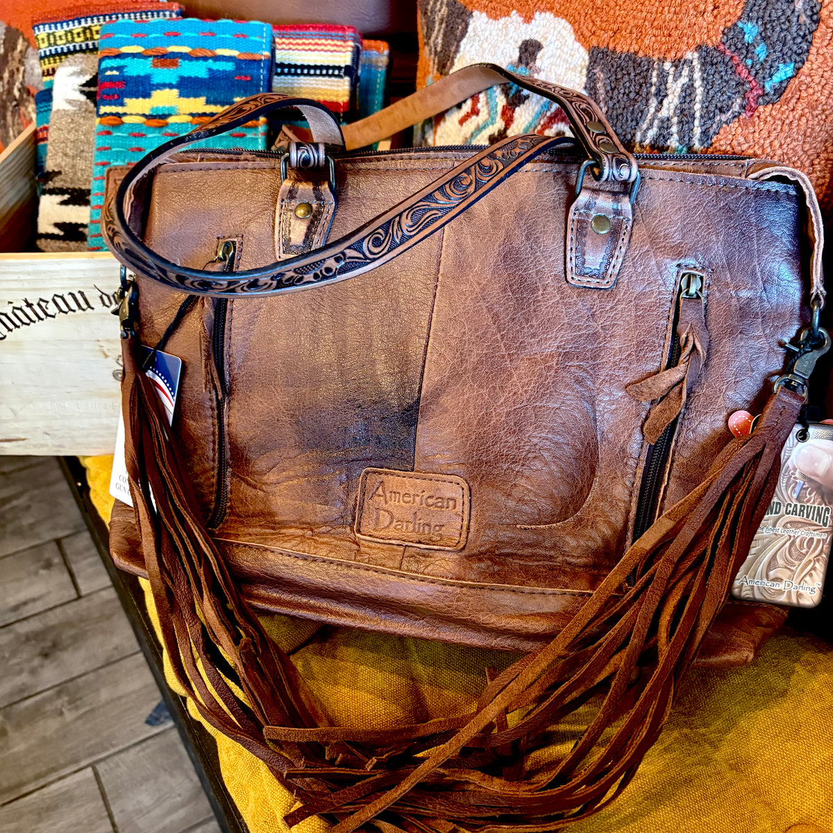 American Darling Fringe Tassel Tote