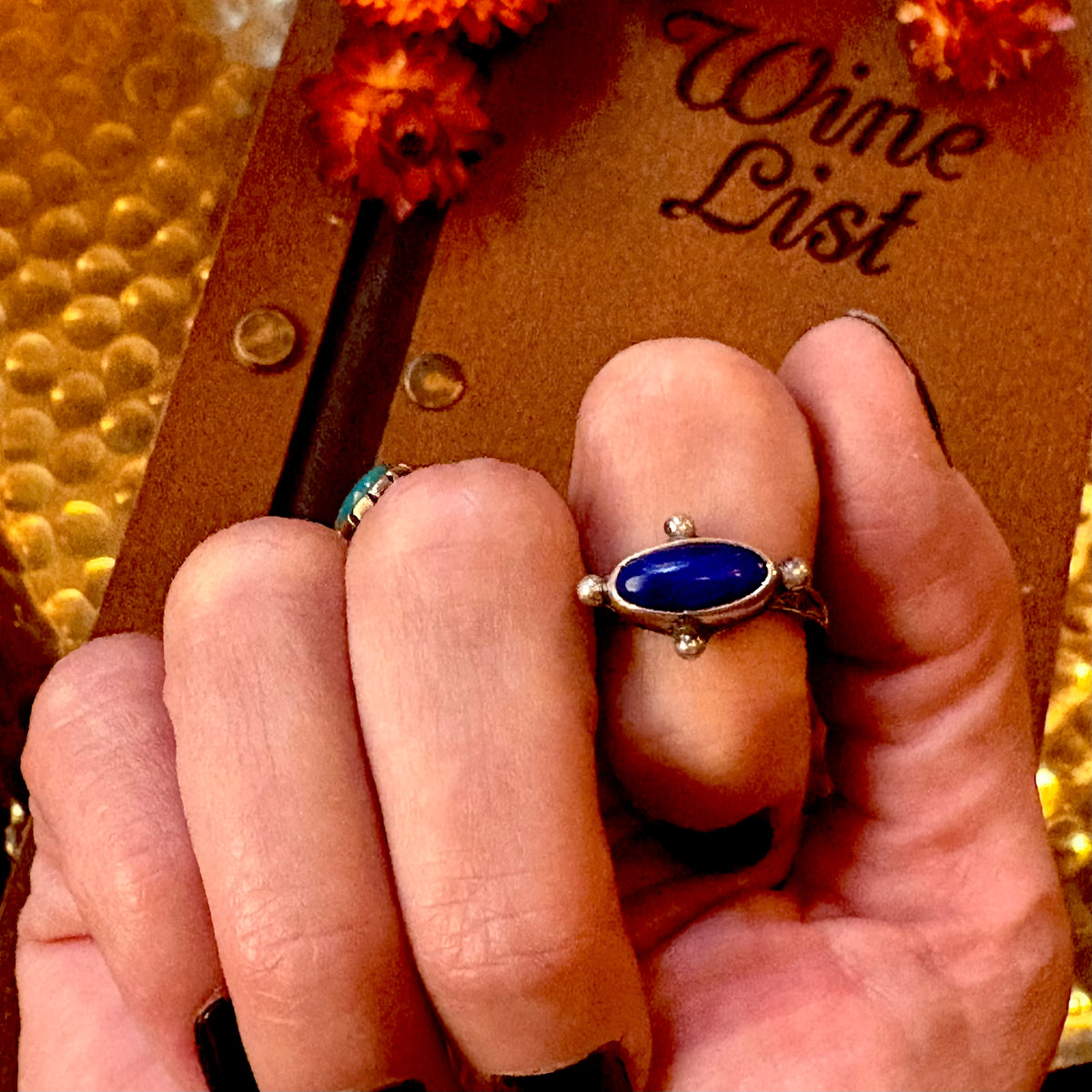 Lapis Lazuli Stone Ring // Size 8 // Chicory & Sage
