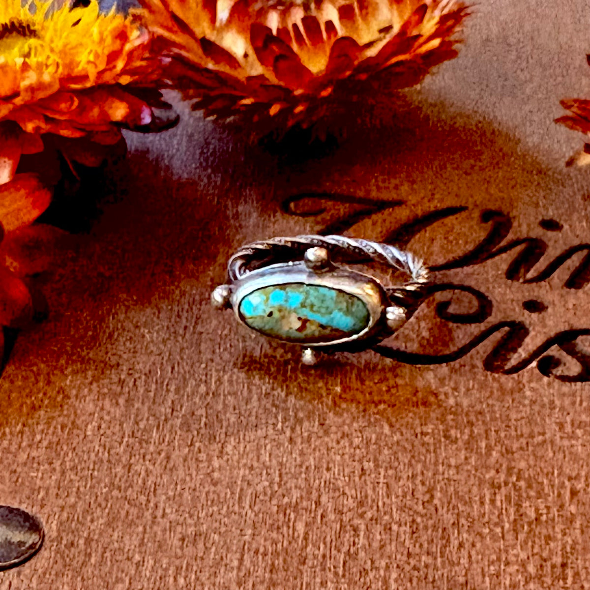 Carico Lake Turquoise Stone Ring // Size 7 // Chicory & Sage