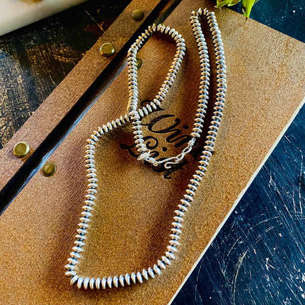 5mm Handmade Navajo Pearls // Navajo Silversmith Bryannen Halwood