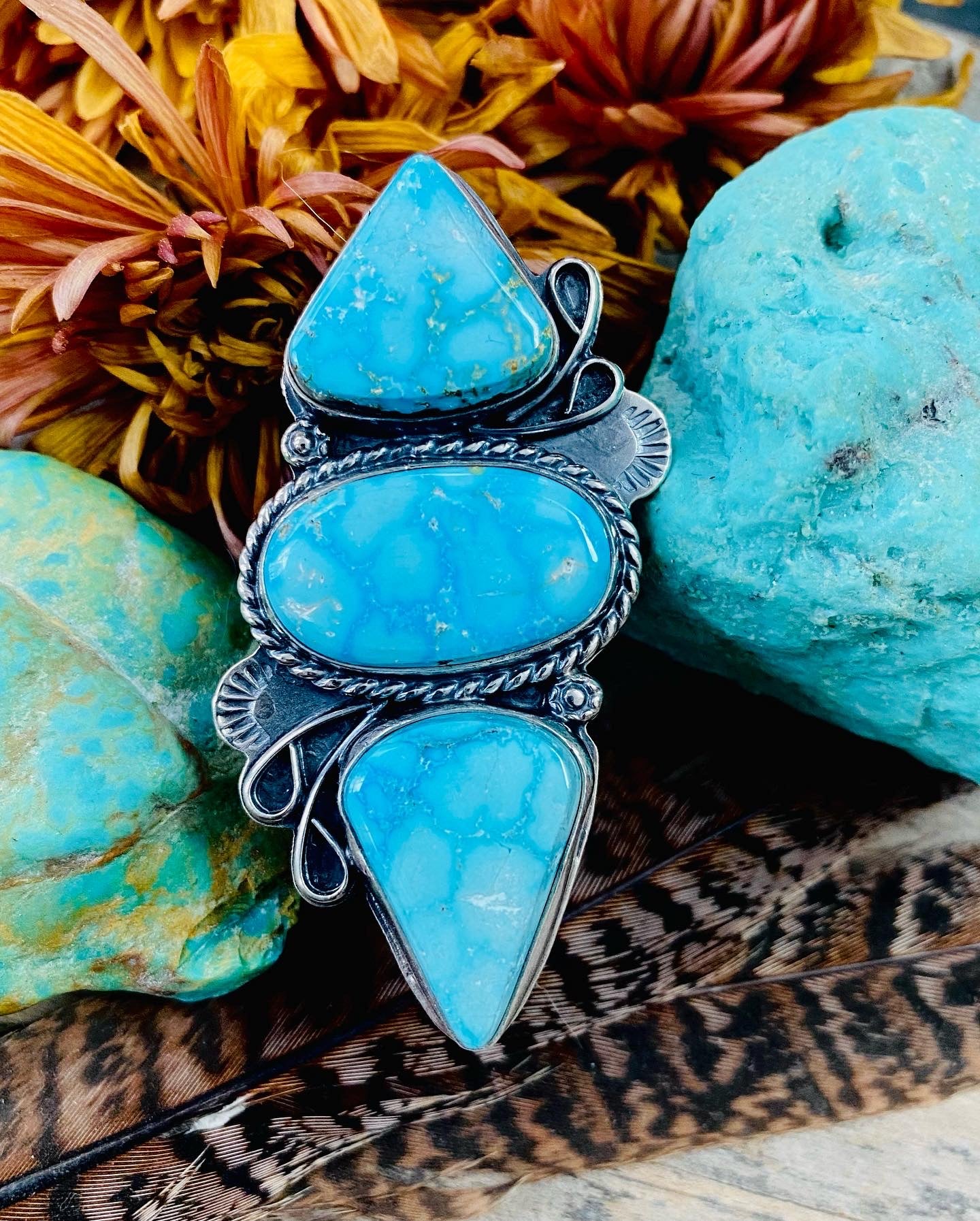 Triple Turquoise Ring // Kingman